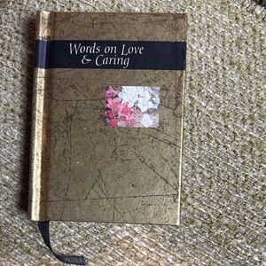 Words on Love & Caring Hardcover Book gifting get well